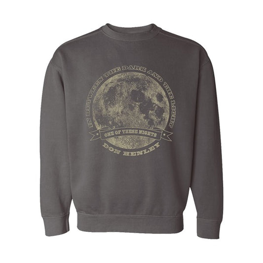 crewneck sweartshirt-pepper-"one of these nights" with moon