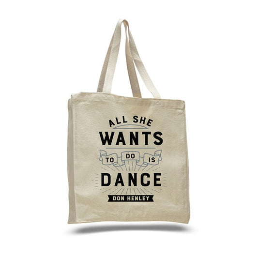 tote-natural-"all she wants to do is dance"